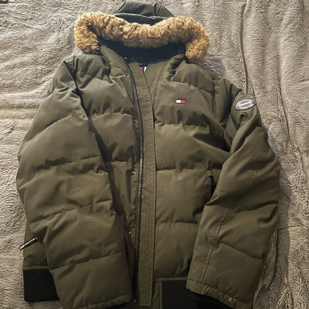 Tommy Hilfiger Olive Green Ski Jacket